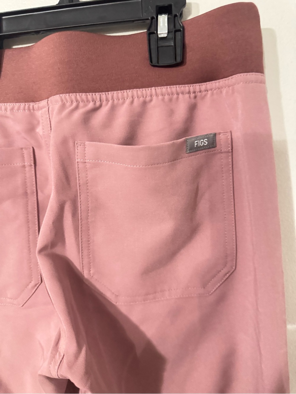 Figs Livingston Scrub Pants in Mineral Mauve - Picture 3 of 4